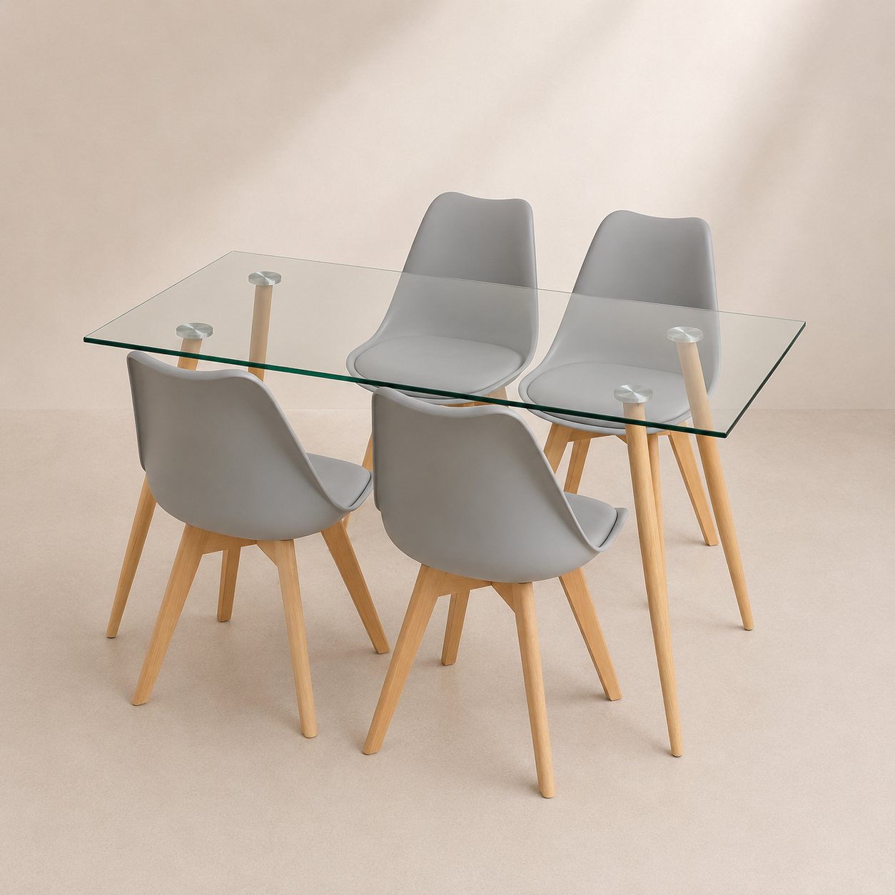 Comedor Minimalista Tulip 4P