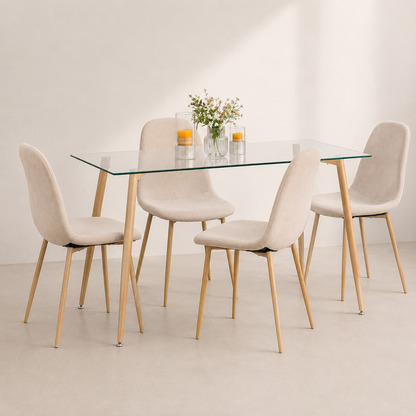 Comedor Paris Terciopelo 4P
