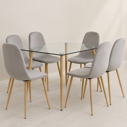 Comedor Paris Terciopelo Pack 6P
