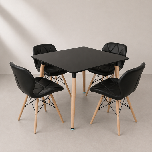 Comedor Radar Eames Cuadrado 4P