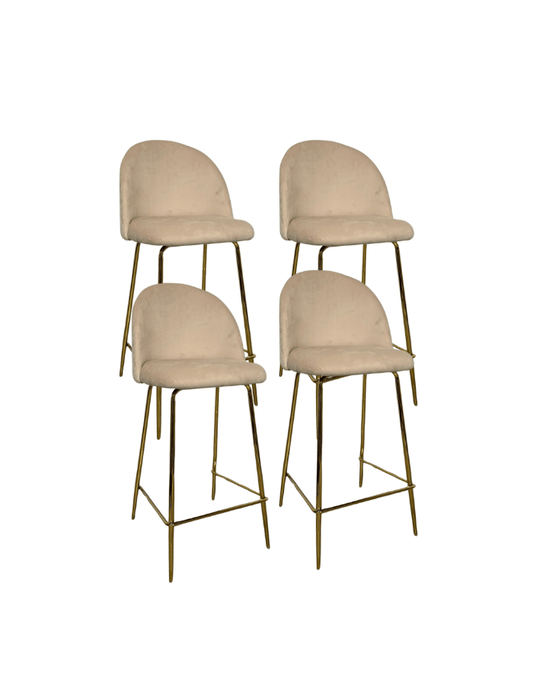 Pack 4 Taburetes Tokio Gold 66cm