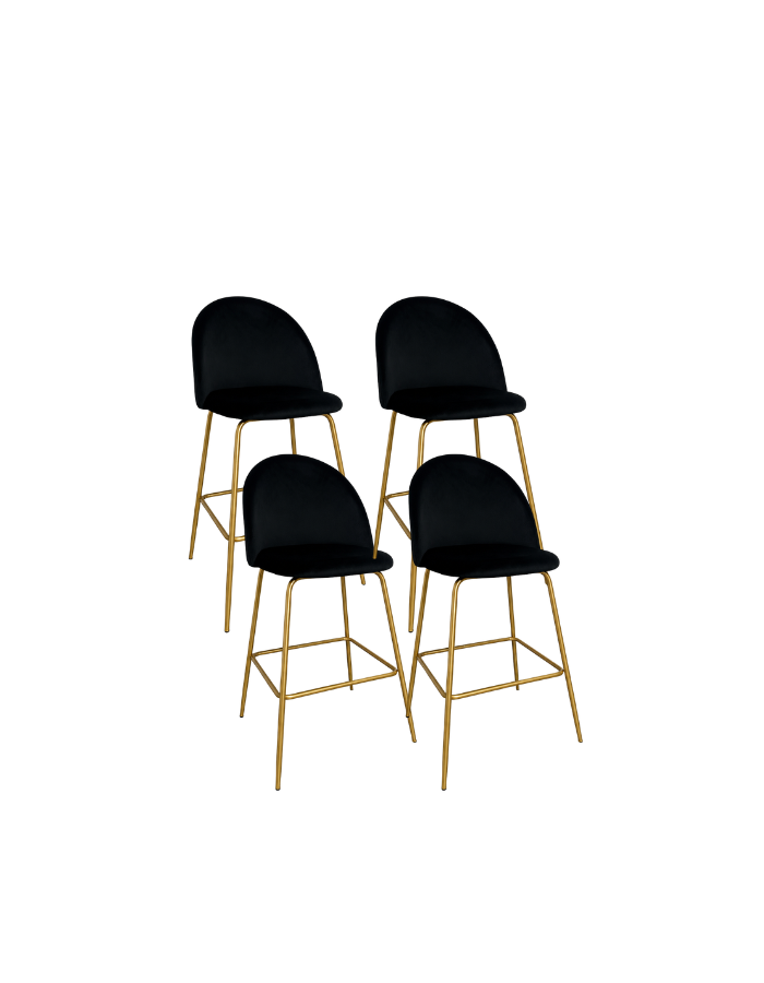 Pack 4 Taburetes Tokio Gold 66cm
