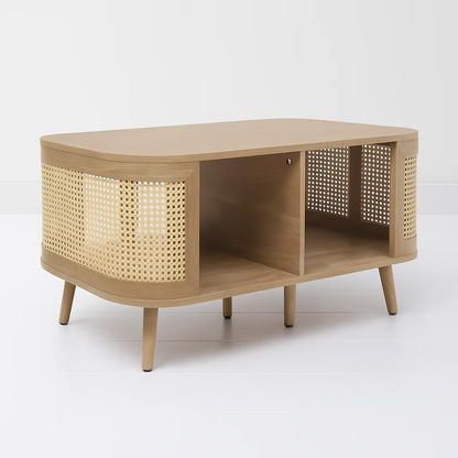 Mesa de Centro Siena Rattan - Natural