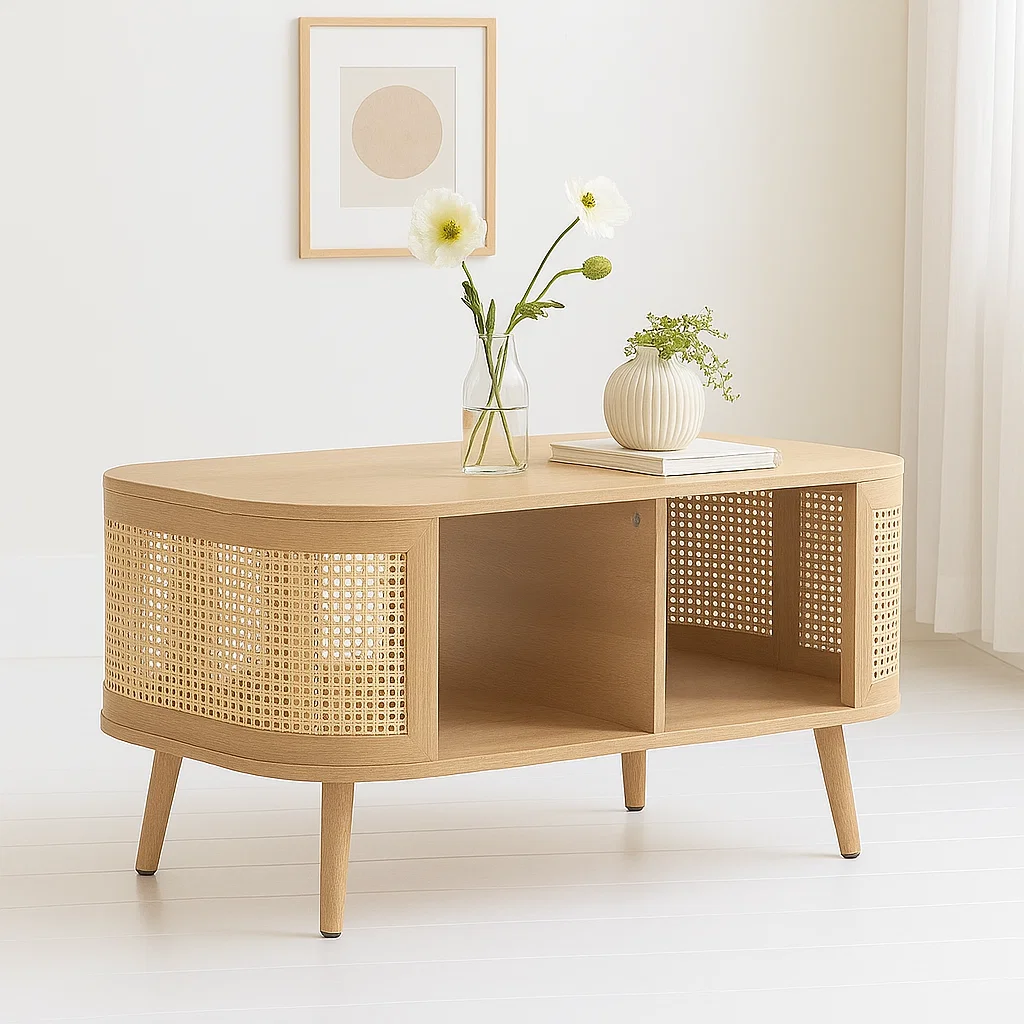 Mesa de Centro Siena Rattan - Natural