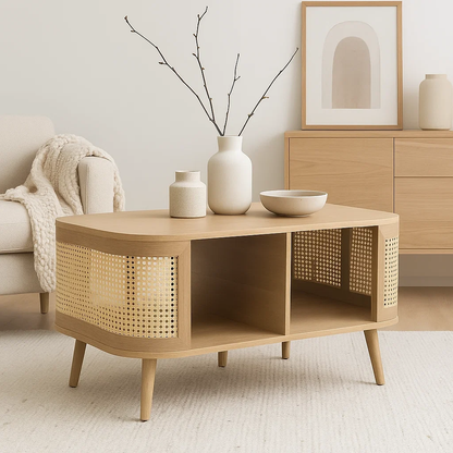 Mesa de Centro Siena Rattan - Natural