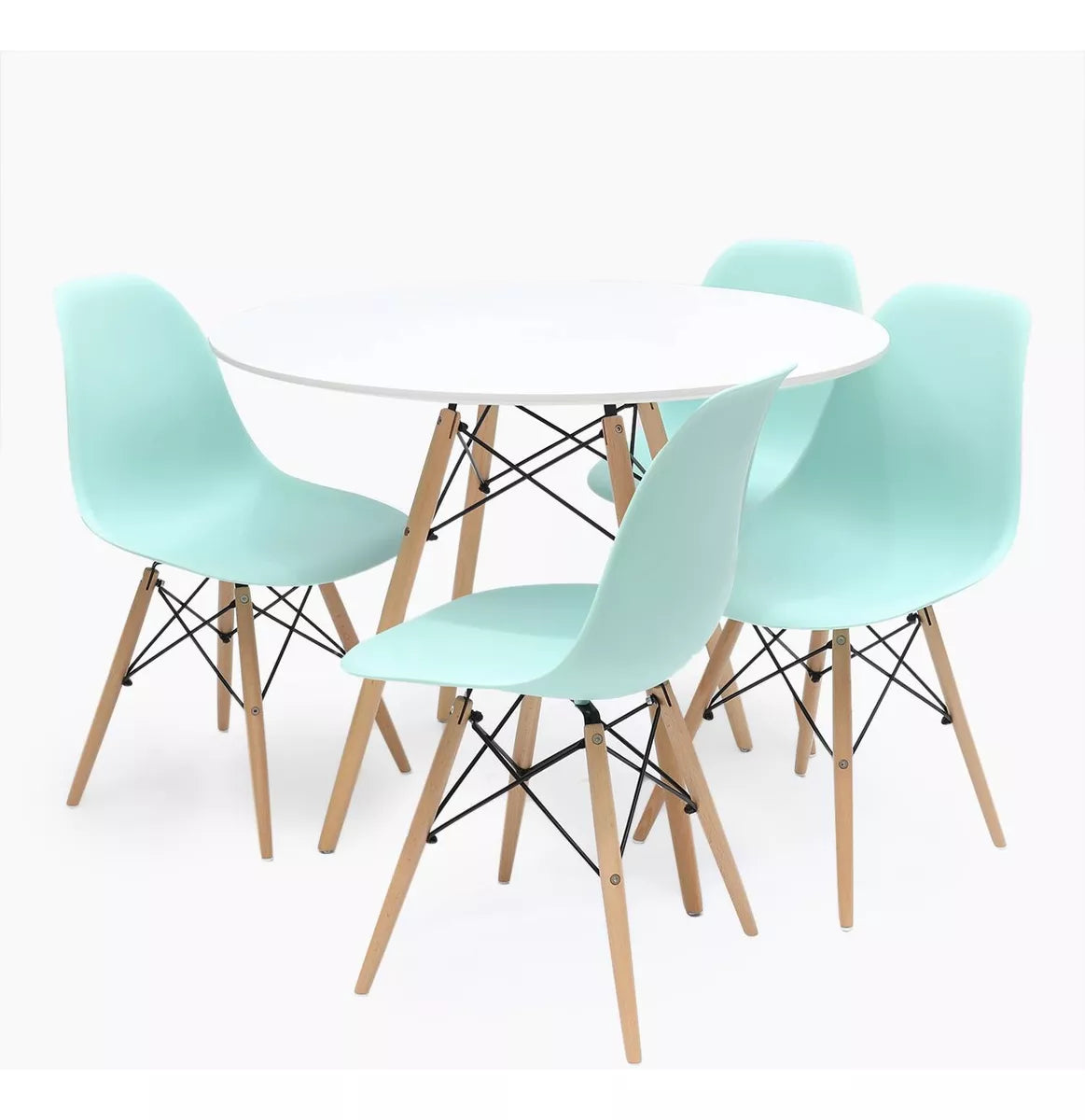Juego de Comedor Eames Round 80cm 4P