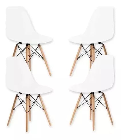Juego de Comedor Eames Round 80cm 4P
