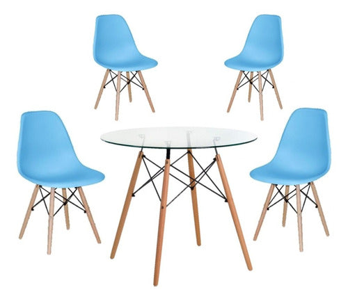 Comedor Eames Round 4P