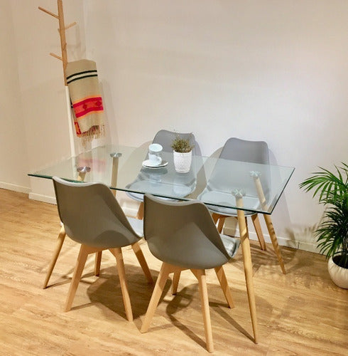 Comedor Minimalista Tulip 4P