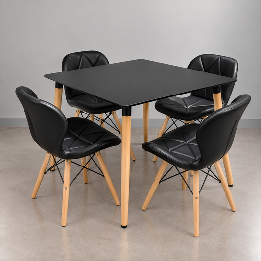 Comedor Radar Eames Cuadrado 4P