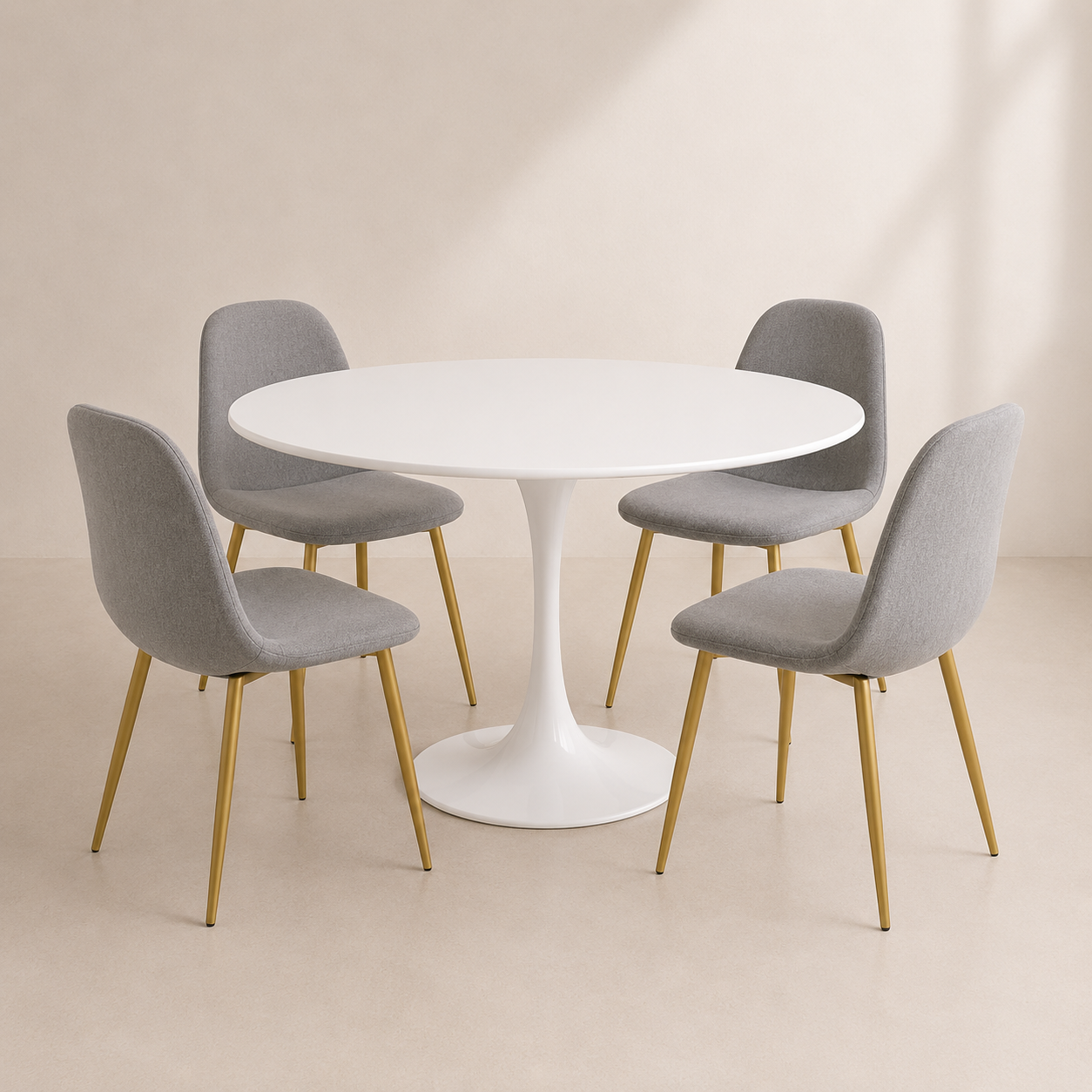 Juego de comedor Paris Terciopelo Tulip 80cm