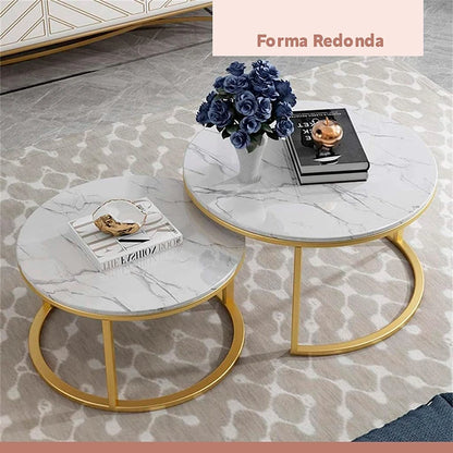 Mesa de Centro Nido Simil Mármol