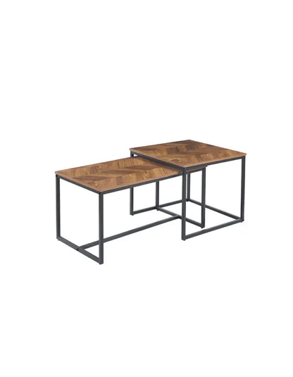 Mesa de centro doble rectangular Madera