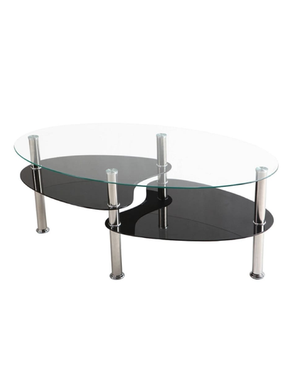 Mesa de Centro Elipse Vidrio