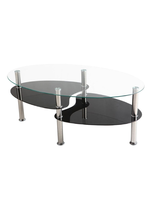 Mesa de Centro Elipse Vidrio
