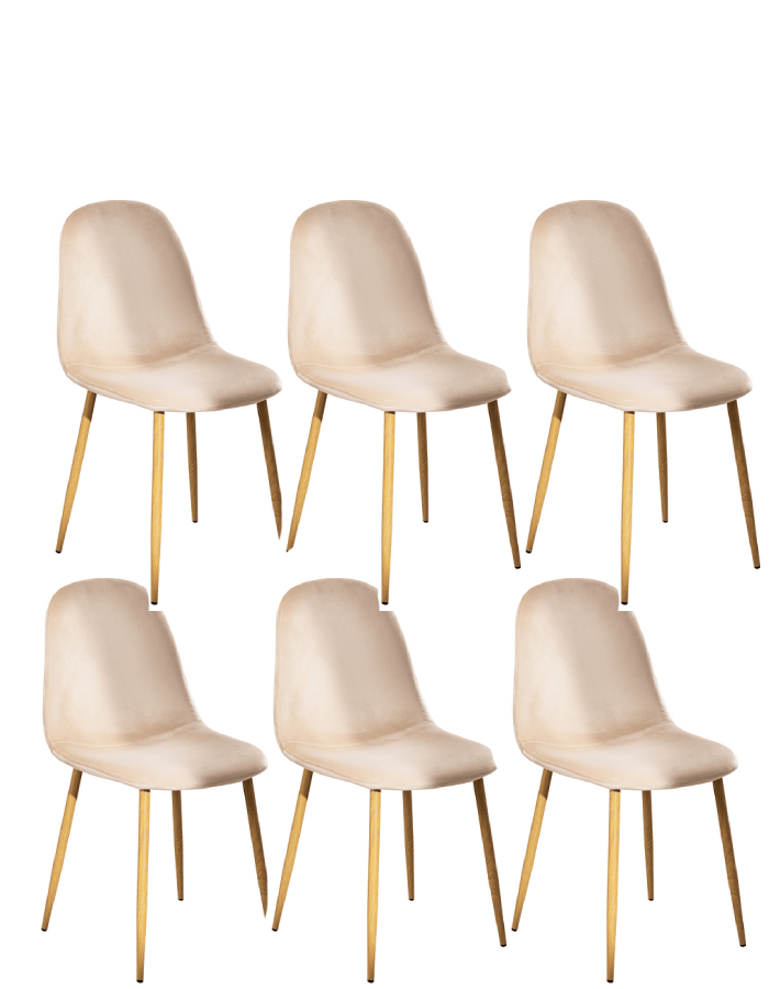Sillas Paris Terciopelo Pack 6