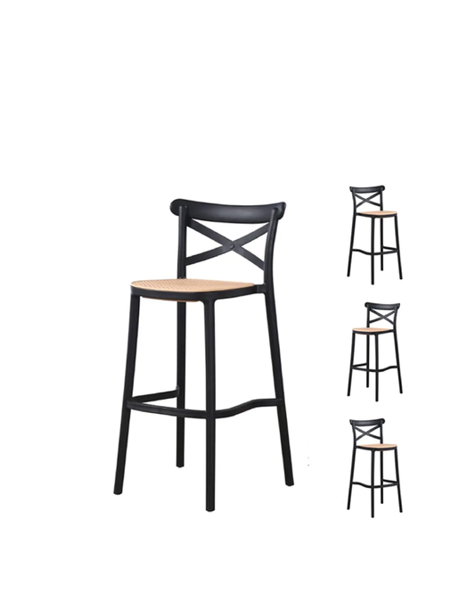 X4 Sillas de Bar Arizona (75cm)