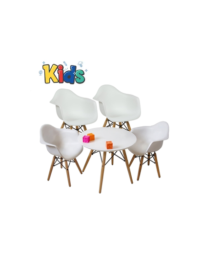 Mesa Kids 60cm + 4 Butacas Eames Kids