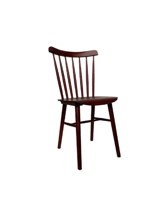 Pack 6 Sillas Windsor Madera Blanco / Chocolate