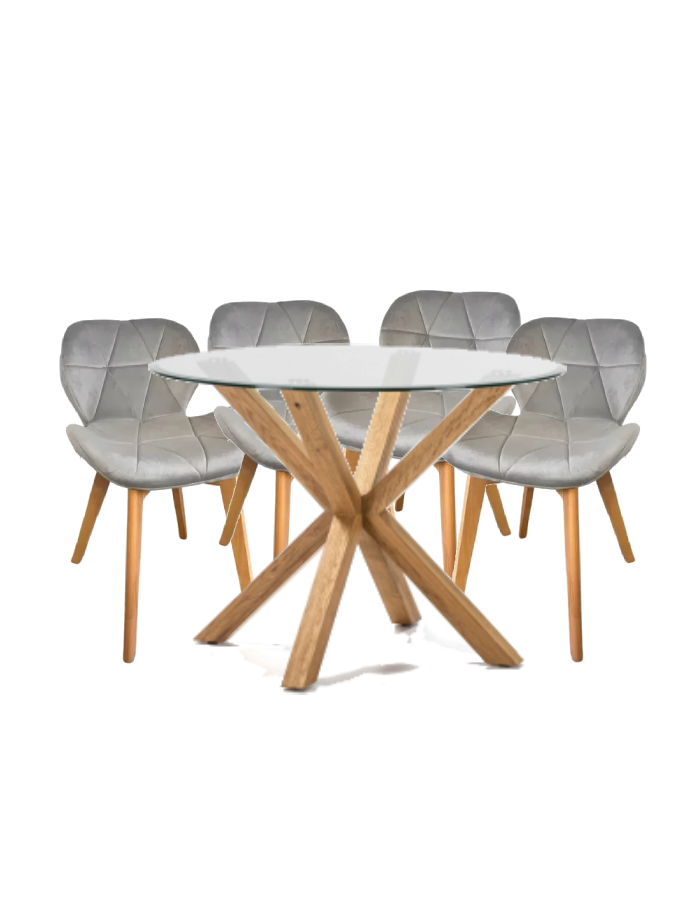 Comedor Abudabi 120cm 4P