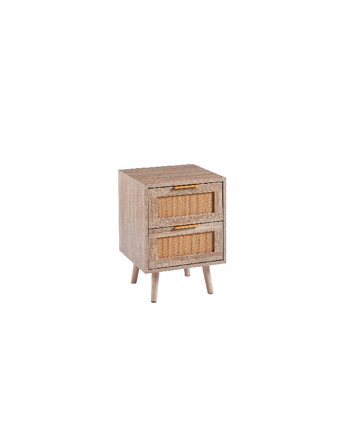 Velador Eames Mesh Doble - Madera Oscura