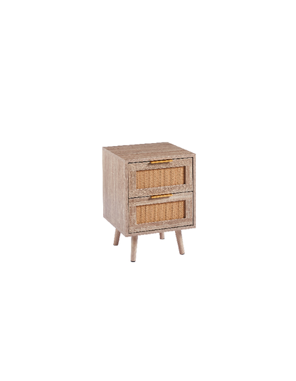Velador Eames Mesh Doble - Madera Oscura
