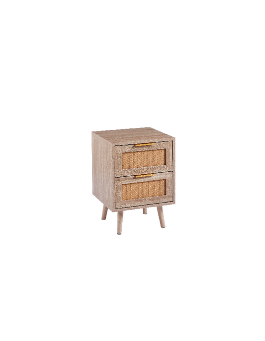 Velador Eames Mesh Doble - Madera Oscura