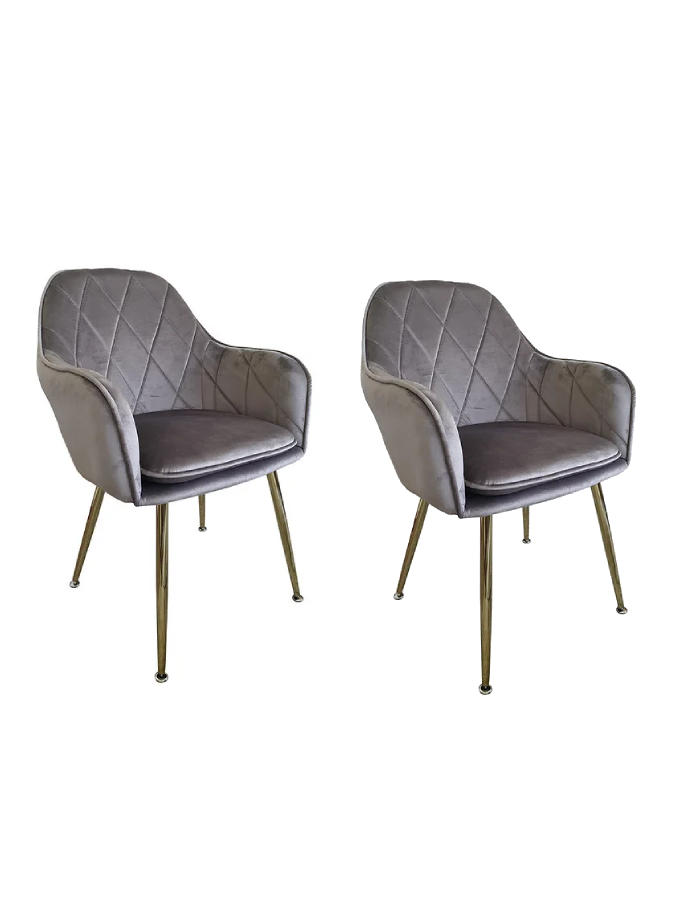 x2 Pack Sitial Poltrona Diamante Patas doradas