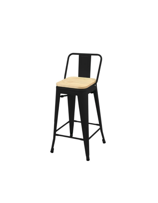 Taburete Tolix Madera Clara (66cm)