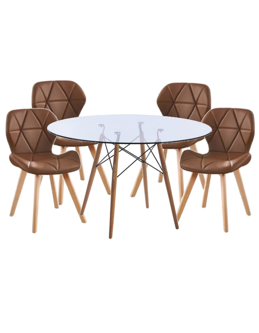 Comedor Venecia Mariposa Eco Round 100cm