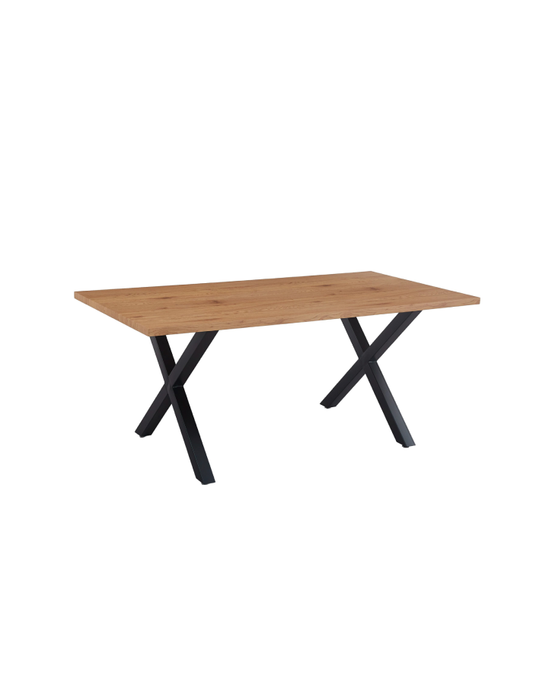 Mesa industrial Madera y Metal Cross 140x90
