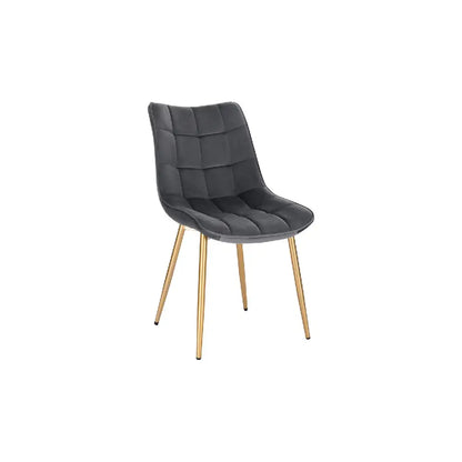 Pack 4 Sillas de Comedor Macron Terciopelo patas doradas