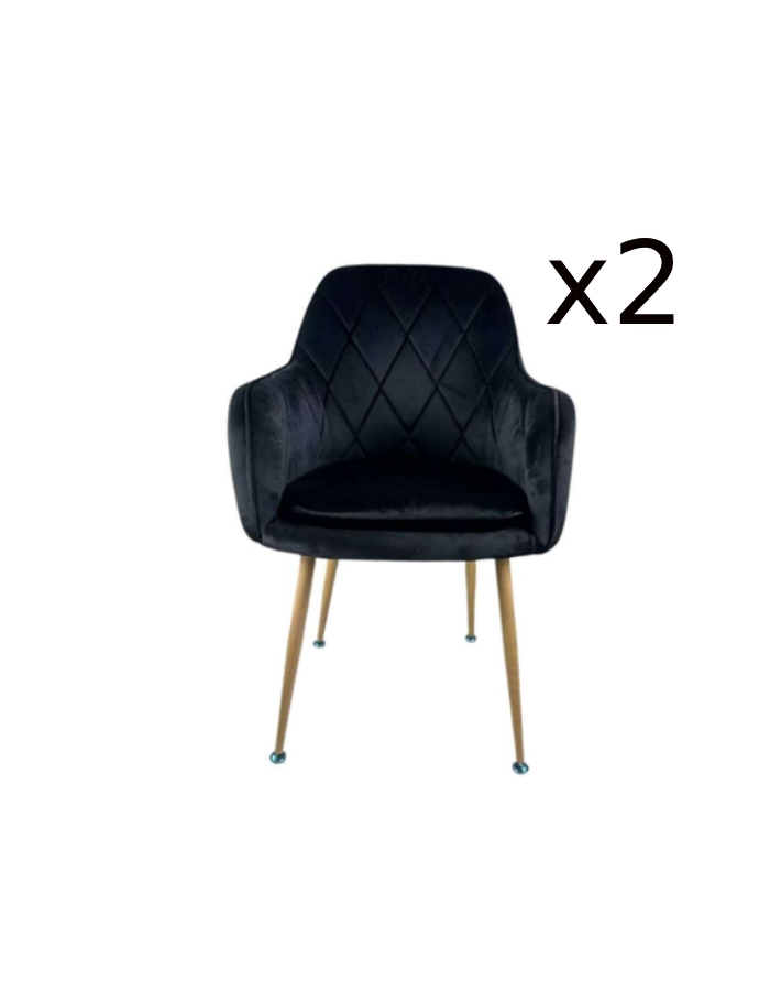 x2 Sitial Poltrona Diamante Patas Simil Madera