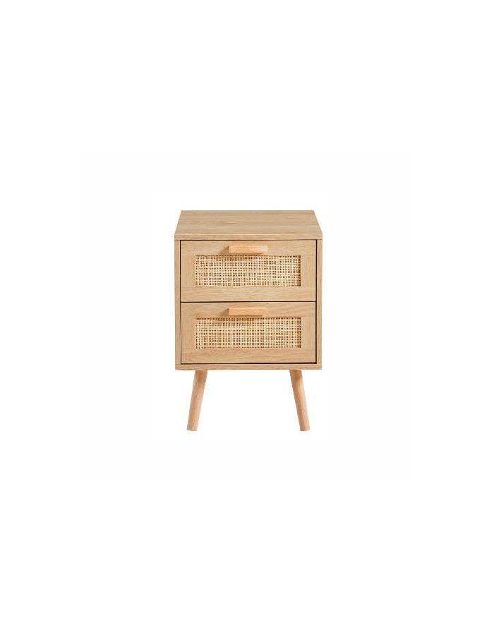 Velador Eames Mesh Doble - Madera clara