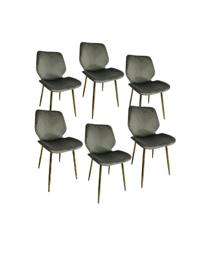 Pack 6 Silla Fiori Top Felpa Pata Gold