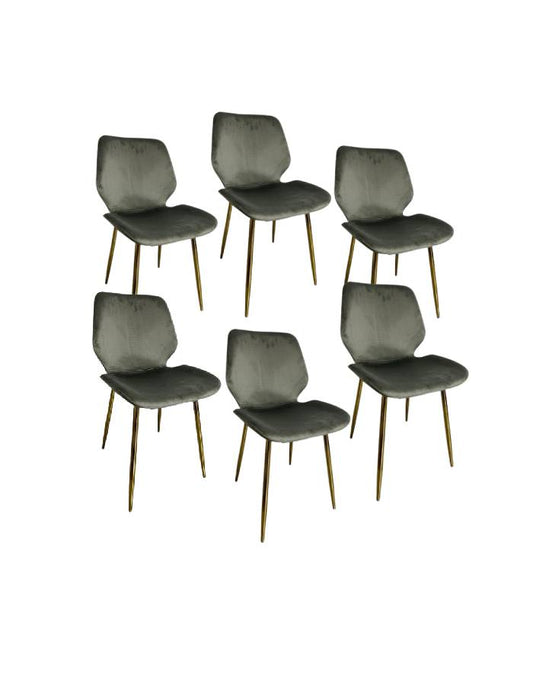 Pack 6 Silla Fiori Top Felpa Pata Gold