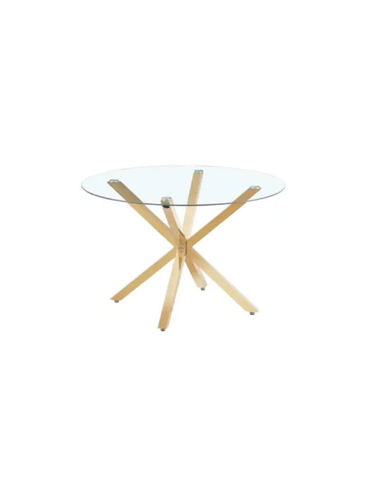 Mesa Cross Gold Redonda 120cm