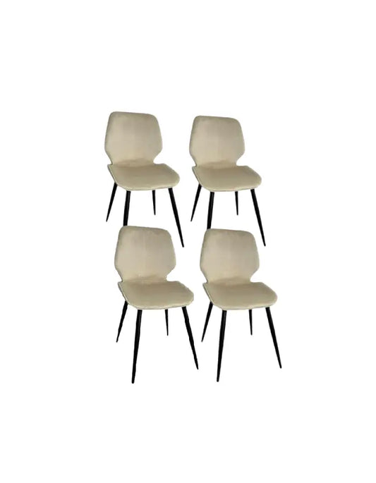Pack 4 Sillas Fiori Top Felpa Pata Negra