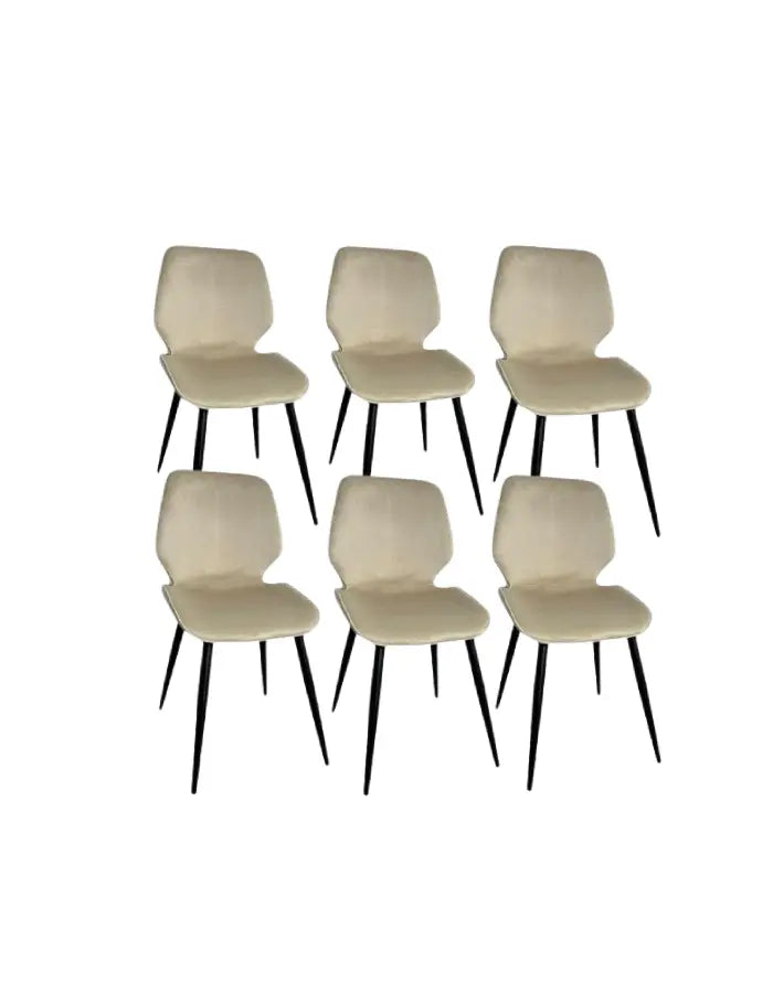Pack 6 Sillas Fiori Top Felpa Pata Negra