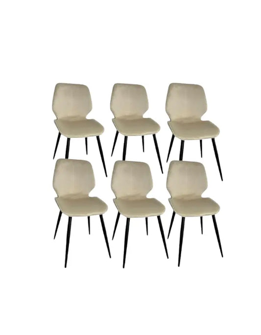 Pack 6 Sillas Fiori Top Felpa Pata Negra