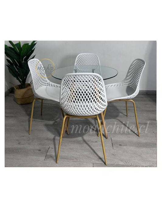 Comedor Helena Garden 80cm 4p