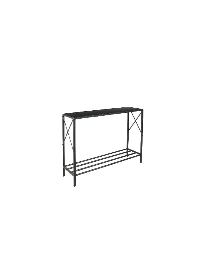 Arrimo tradicional negro metal mdf