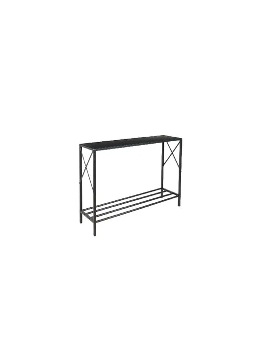 Arrimo tradicional negro metal mdf
