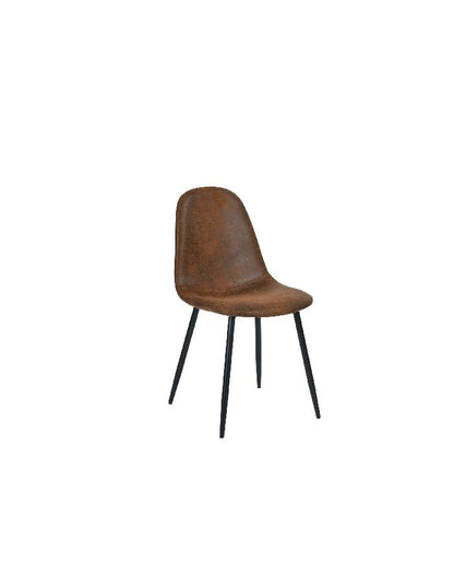 Silla Paris Ecocuero vintage Patas negras