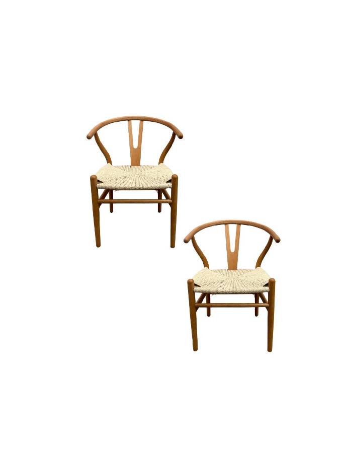 Pack 2 Sillas Wishbone Madera