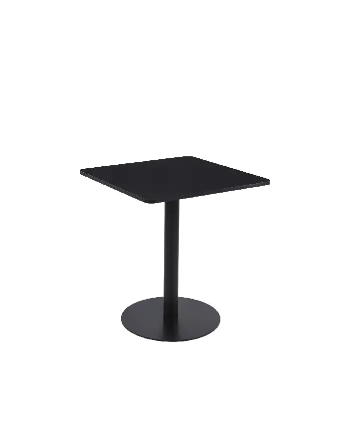 Mesa restaurant 70x70 Tubo Metal cubierta MDF