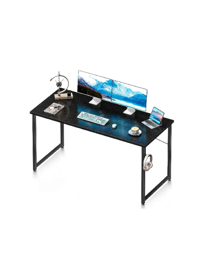 Escritorio Home Office Resistente Madera Negra 100cm