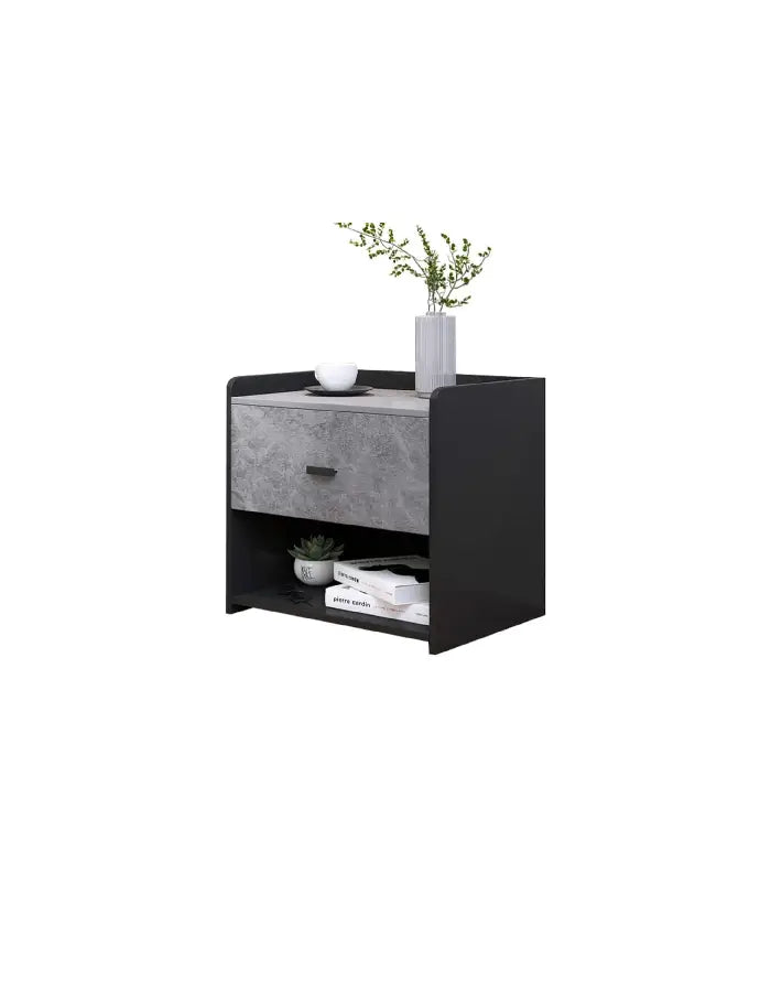 Velador Marmol MDF Gris