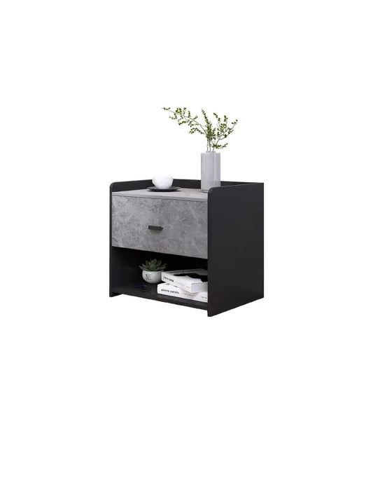 Velador Marmol MDF Gris