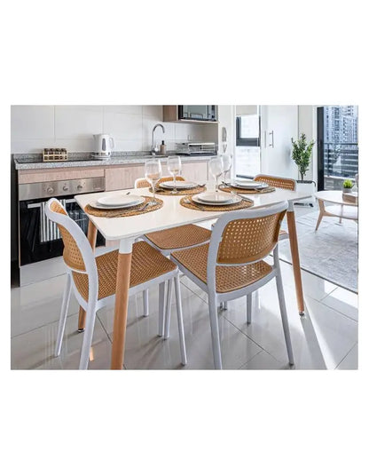 Comedor rectangular Hoffman para 4 personas
